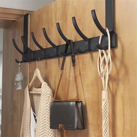 sixwipe Over The Door Hooks, Stainless Steel Heavy Duty Hanger Holder ...