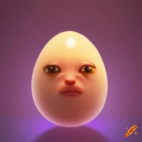 Funny meme with an egg on Craiyon
