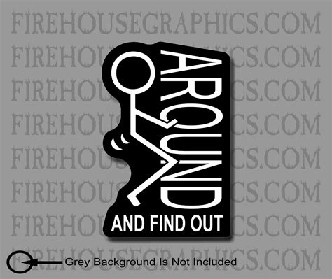 Calcomanía pegatina FAFO Fuck-Around And Find Out | eBay