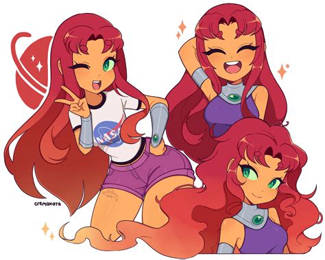 starfire (dc comics and 1 more) drawn by cremanata | Danbooru