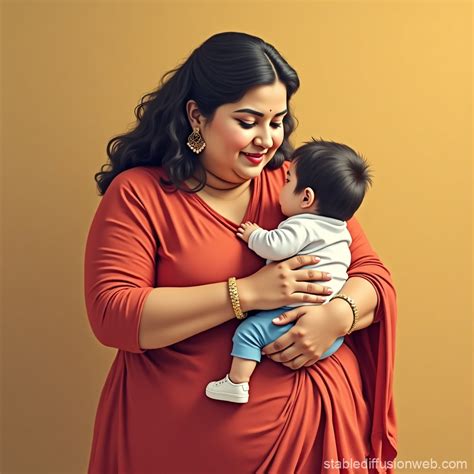 Chubby Indian Mom | Stable Diffusion Online
