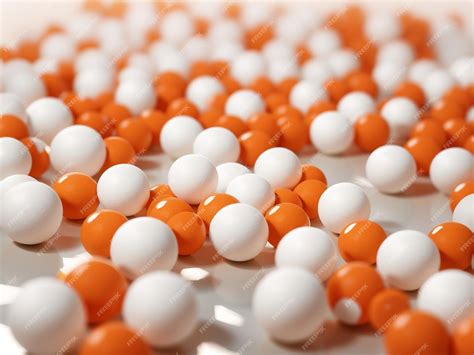 Premium AI Image | Ping Pong Frenzy Orange Ping Pong Balls Surrounded with White Background