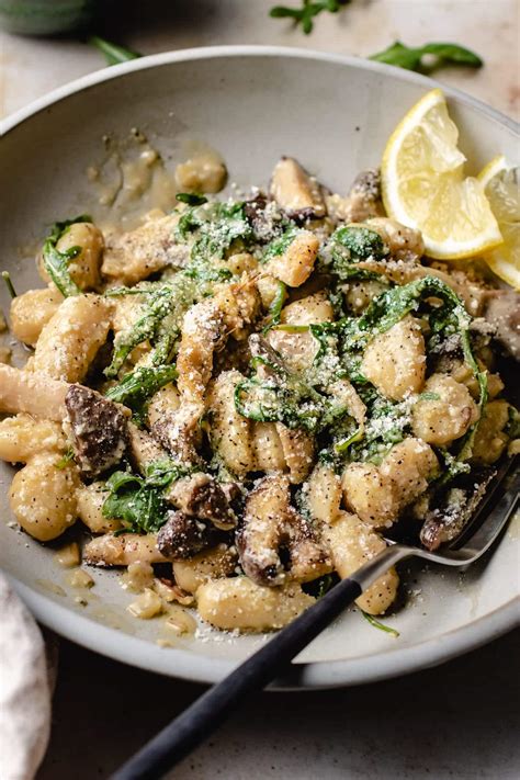 Creamy Potato Gnocchi Mushroom Sauce (gluten-free) | I Heart Umami®