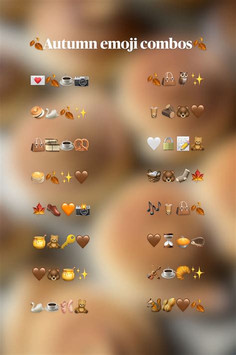 🍂 Autumn emoji combos 🍂 | Instagram citaten, Instagram ideeën, Snapchat ...