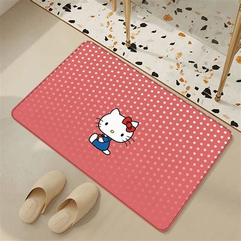 Hello Kitty Bedroom Mats House Entrance Mat Washable Non-slip Kitchen ...