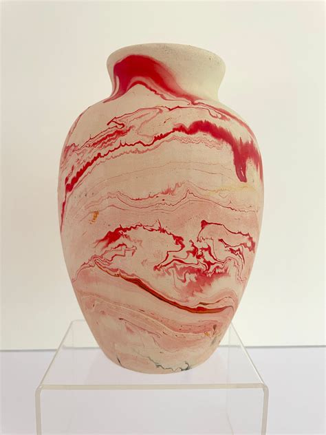 Nemadji Pottery, Nemadji Vase, Red Nemadji, Vitnage Pottery, Vitnage ...
