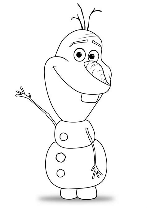 Olaf Printable Coloring Pages