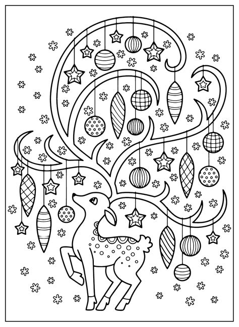 Christmas Adults Coloring Pages Adult Colouring Printable Print Santa ...