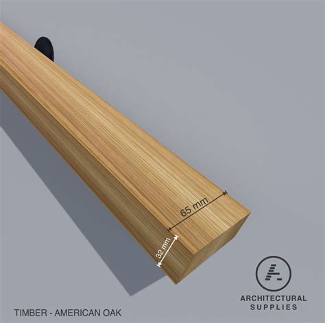 American Oak Rectangular Timber Handrail - Architectural Supplies
