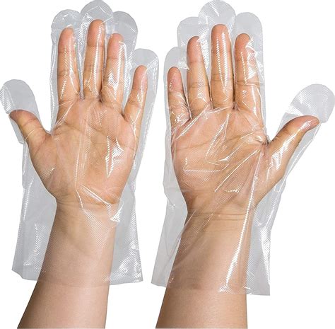 Disposable Food Prep Gloves - 500 Pcs Plastic Food Safe Disposable ...
