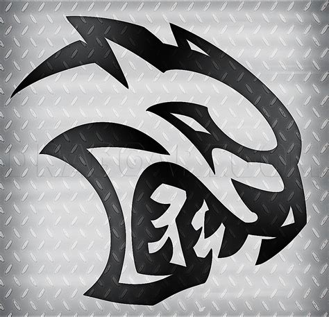 How To Draw The Hellcat Logo, Step by Step, Drawing Guide, by Dawn - DragoArt