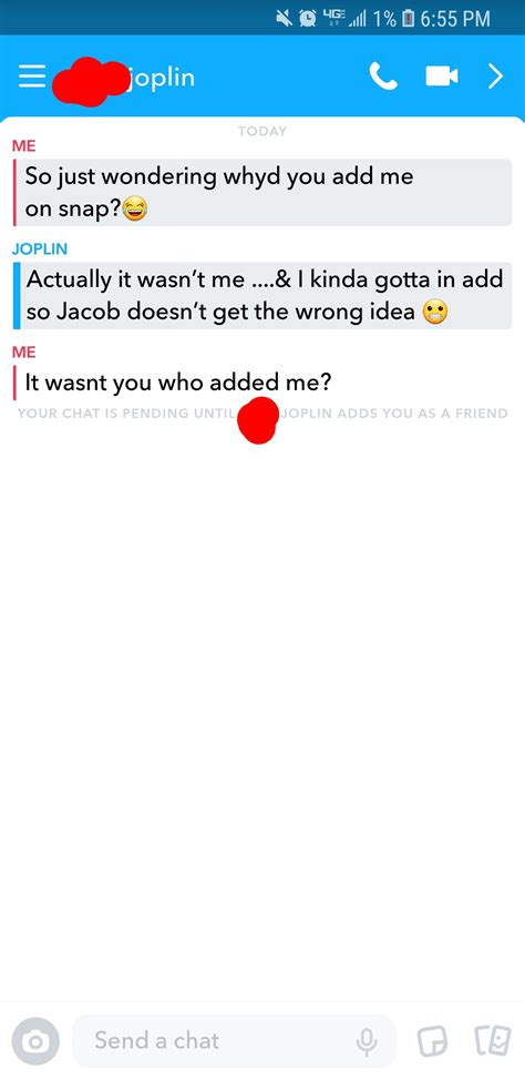 Ex girlfriend accidentally added me on snapchat through search 🤔🤔 : r/OopsDidntMeanTo