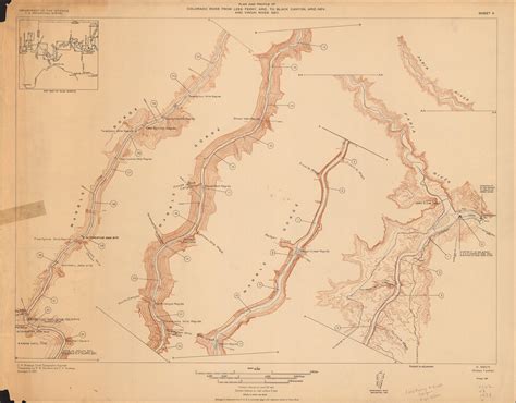 Plan and Profile of Colorado River, Lees Ferry Arizona to Mouth of ...