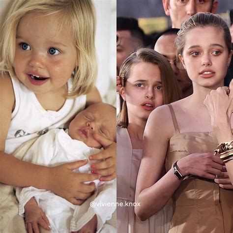 Vivienne and Knox Jolie Pitt | Then and Now 🥰🩷 #ShilohJoliePitt # ...