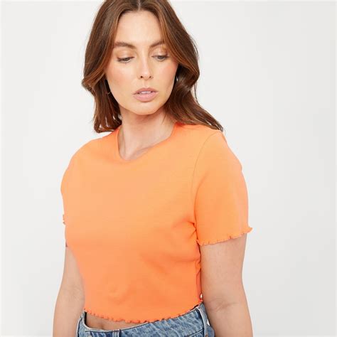 Be You | Women's Cropped Rib T-Shirt | Regular Fit T-Shirts ...