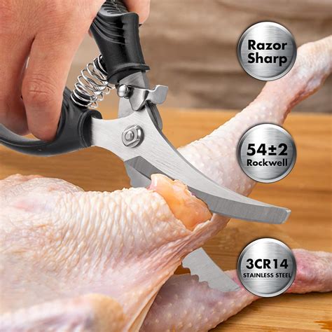 SimCoker Poultry Shears ,Kitchen Scissors Heavy Duty Chicken Shears ...