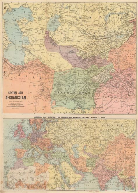 John Bartholomew, Bartholomew's War Map of Afghanistan & the Indo-Russian Frontiers, 1885 | The ...
