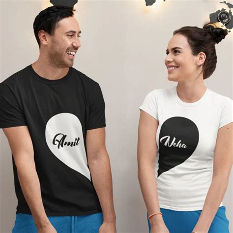 Custom Made Couple T shirts For Pre Wedding Photoshoot