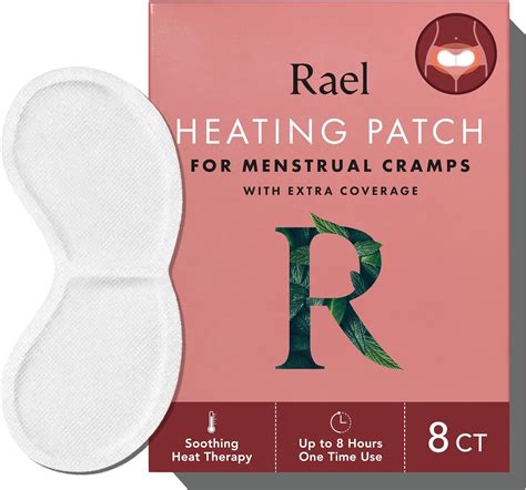 Rael Heating Pad, Heat Patches for PMS - Menstrual Cramps, Period ...
