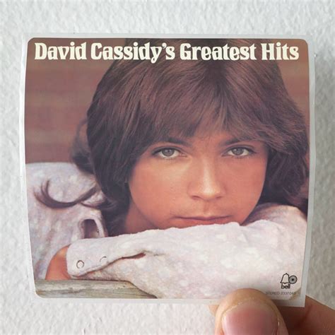 David Cassidy David Cassidys Greatest Hits Album Cover Sticker