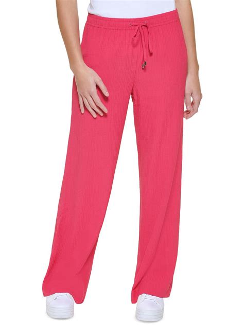 Calvin Klein Womens Gauze Drawstring Palazzo Pants - Walmart.com