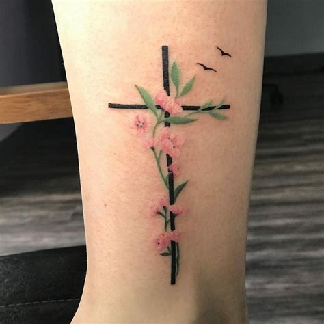101 Best Cross Flower Tattoo Ideas That Will Blow Your Mind! 25 Outsons ...