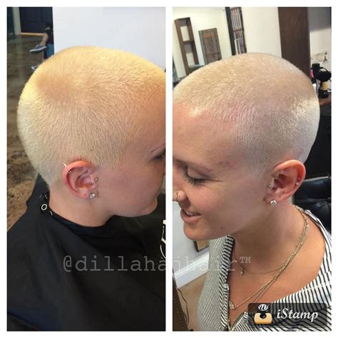 #3 guard buzz and bleach on the left. Toner and fade on the right ...