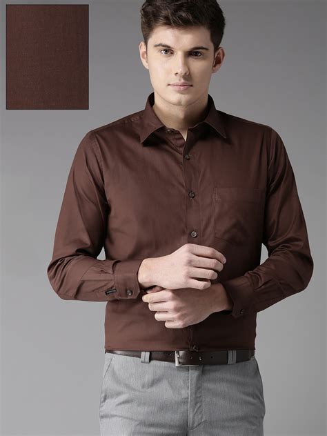 Buy DENNISON Men Brown Formal Shirt - Shirts for Men 1950266 | Myntra
