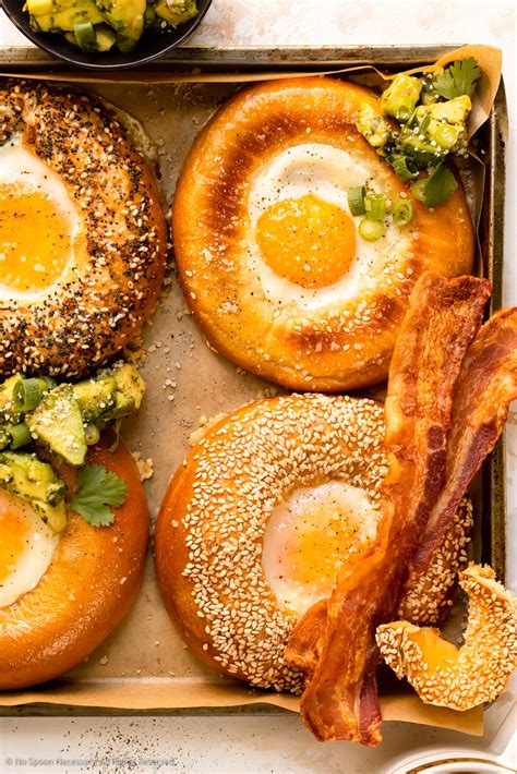 Bagel Eggs in a Hole - No Spoon Necessary