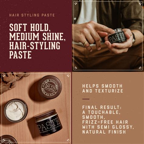 Hair Paste for Men - 18.21 Men's Hair Styling Paste