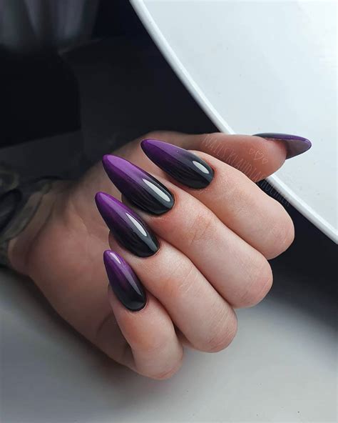 37+ Best Black and Purple Ombre Nails Ideas - Nail Designs Daily