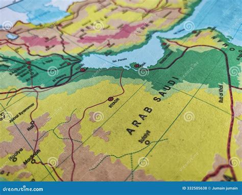 Kamboja Country Map And Major Cities Around It On Physical Map Stock Photo | CartoonDealer.com ...
