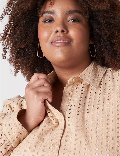 Classic Long Sleeve Button Down Eye | LaneBryant