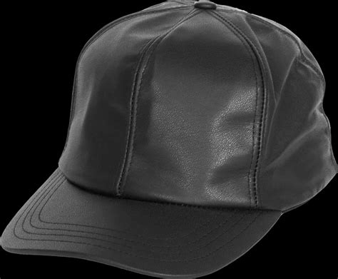Download Black Leather Baseball Cap | Wallpapers.com