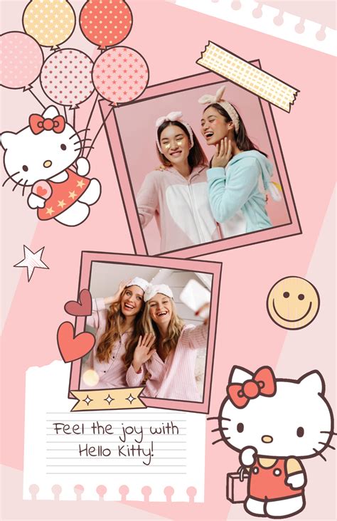 Free Hello Kitty Poster Templates, Editable and Printable