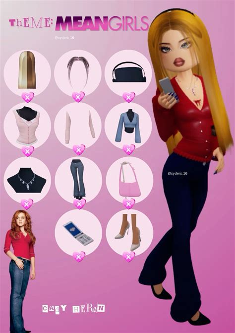 💋 roblox dti theme: ‘mean girl’ (Regina) | Mean girls outfits, Fashion ...