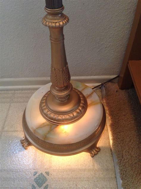 Vintage floor lamp from 1940s with nightlight in base | Antique floor ...