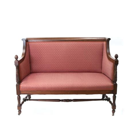 Antique Victorian Mahogany Settee | Grandview Mercantile