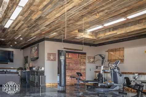 Reclaimed Wood Garage Ceiling | Porter Barn Wood