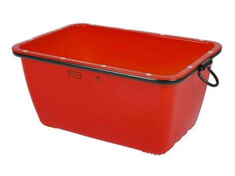 FMK mortar tub - 200 liter - Red - Transoplast