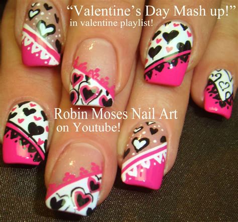 Nail Art by Robin Moses: "Valentine's Day Nails" "Nail art for ...