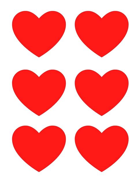 Printable Heart Templates Free