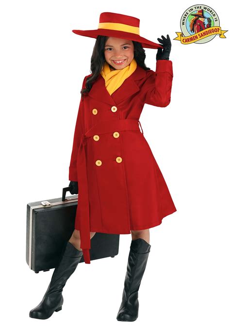 Kid's Carmen Sandiego Costume | TV Show Halloween Costumes
