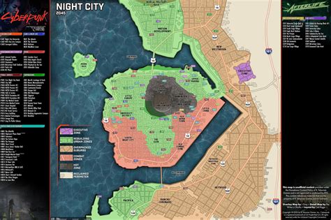 Cyberpunk City Map