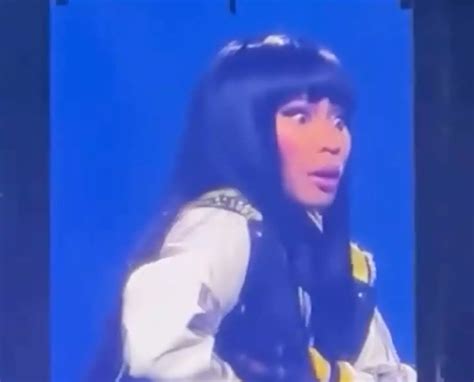 Nicki Minaj mortified after 'whole boob' falls out mid-performance