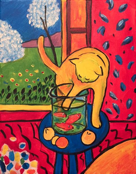 let your inner artist out with a painting of Matisse’s Cat with ...