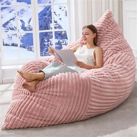 Amazon.com: Hobestluk 3 in 1 Bean Bag Chair Giant Bean Bag Chairs ...