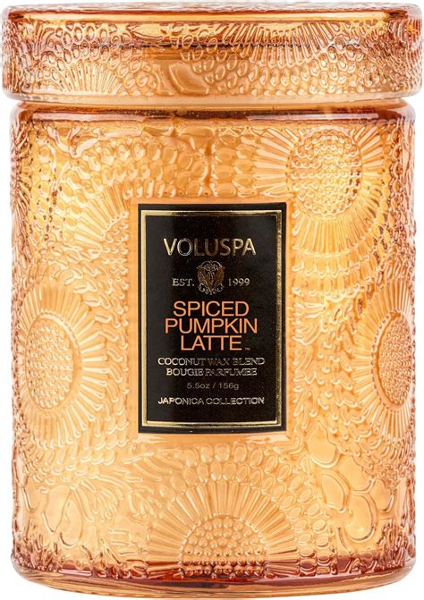 Amazon.com: Voluspa Spiced Pumpkin Latte, Small Candle Jar, 5.5 Ounce ...