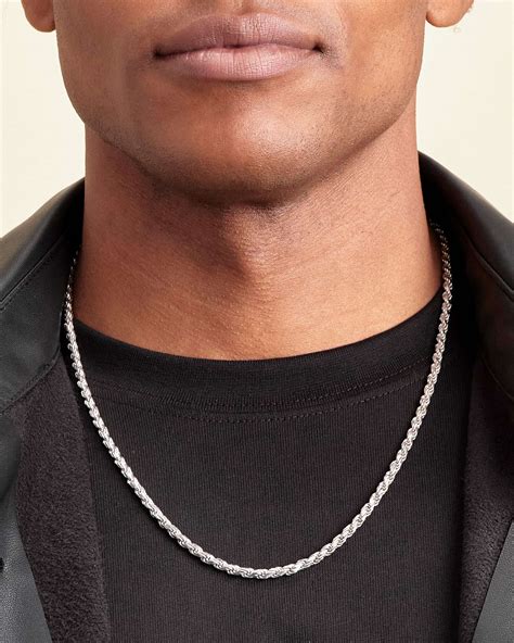 Silver Rope Chains For Men | JAXXON