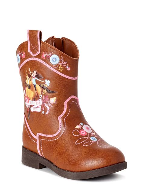Spirit Riding Free Toddler Girl Western Casual Cowboy Boot, Sizes 7-12 ...